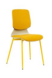 Dinning chair ;  set of two  color yellow; 300lbs