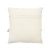 18 x 18 Square Cotton Decorative Accent Throw Pillow; Raised Diamond Embroidery; Beige; DunaWest