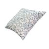 18 x 18 Square Accent Pillow; Paisley Floral Pattern; Soft Cotton Cover; Soft Polyester Filling; Blue; White; DunaWest