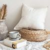 Linen Throw pillow;  18x18 inch Linen Accent Pillow